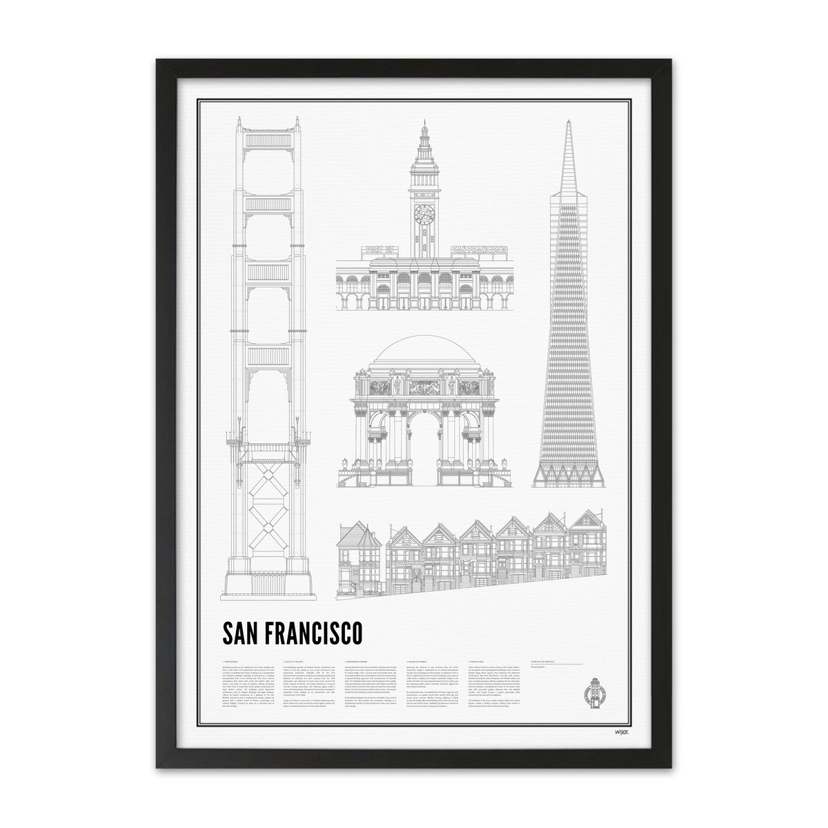 Affiches de Iconics of San Francisco | WIJCK.
